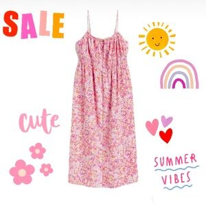 H&M Floral Smocked Midi Dress NWOT